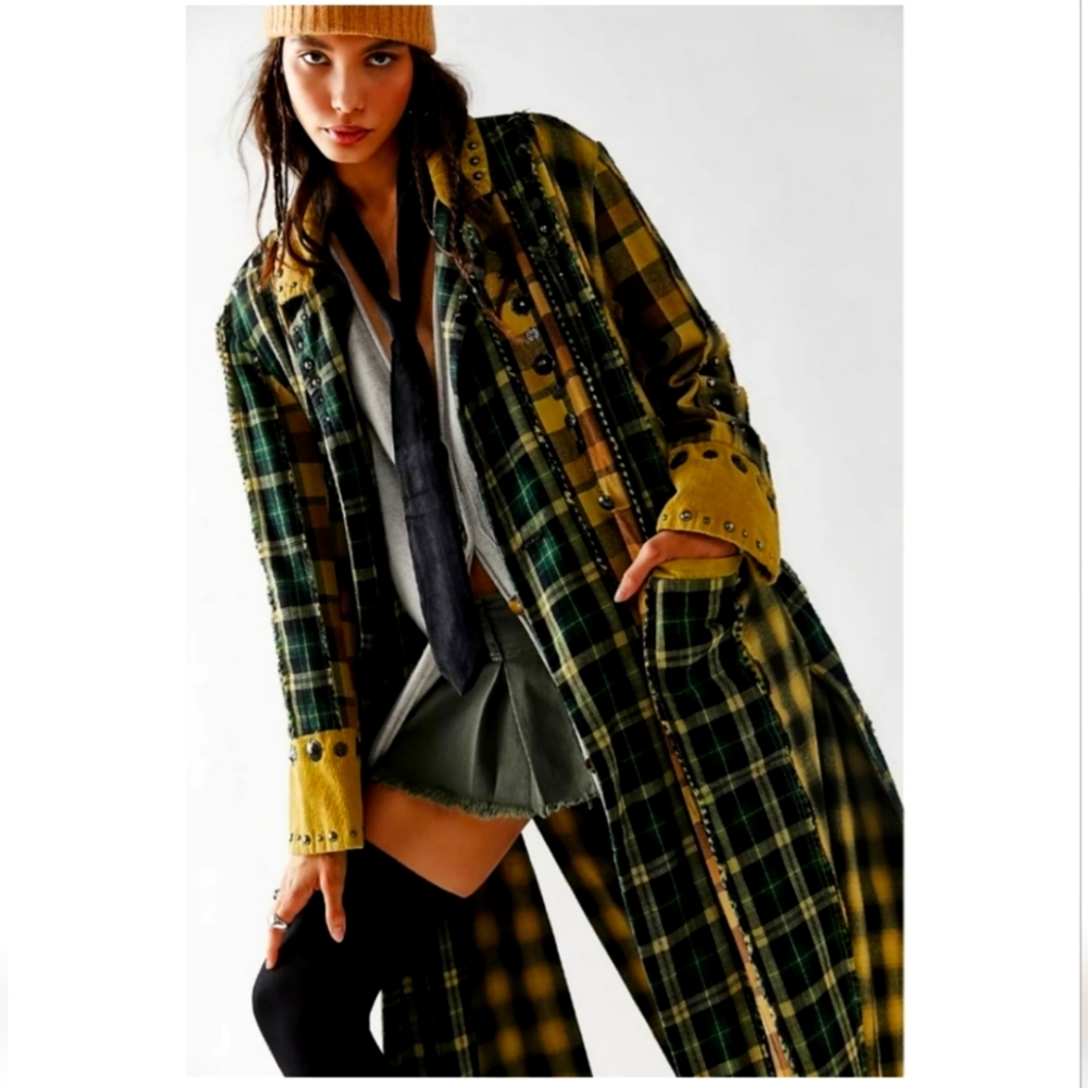 Free People Rodeo Plaid Duster - Picture 4 of 7